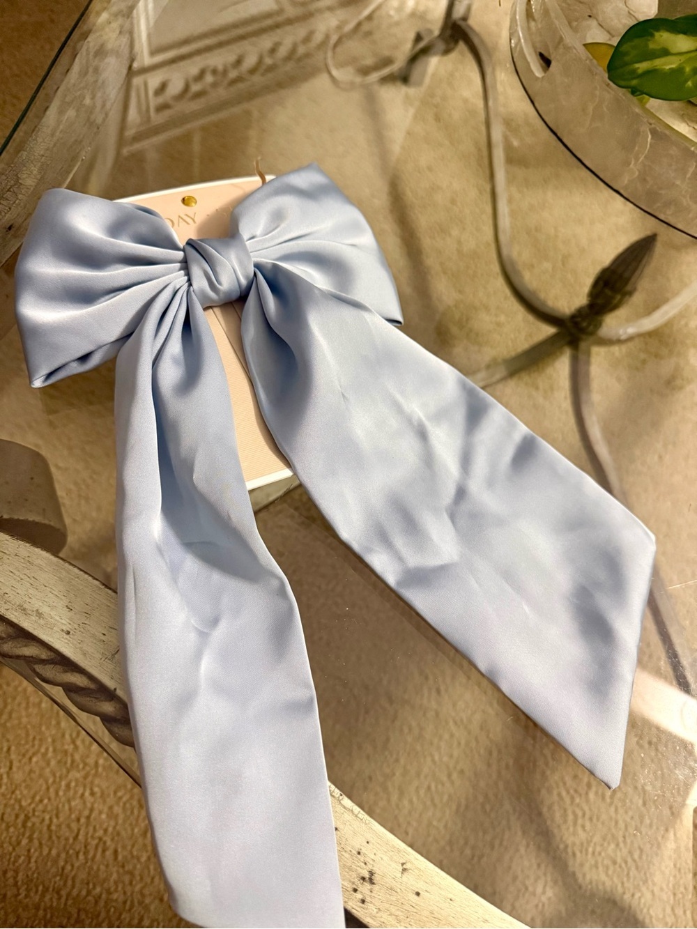 Sunday State Powder Blue Long Hair Bow
